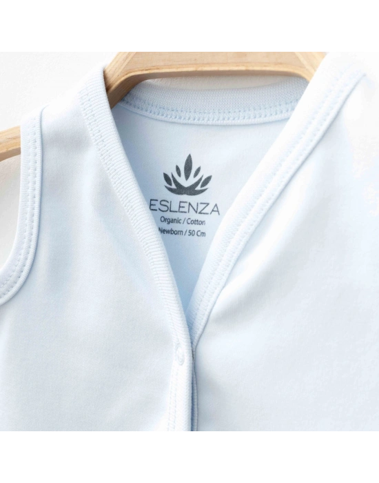 Eslenza Oganik Yelek 2088 Mavi