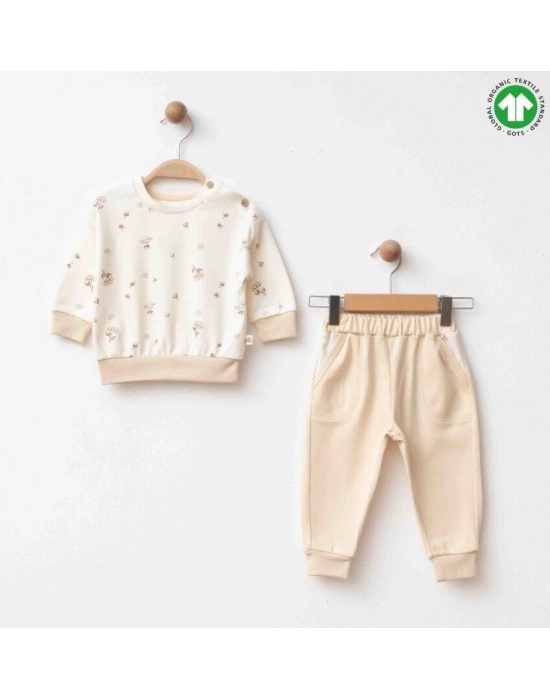 Eslenza Organik İkili Takım 2245 Ekru