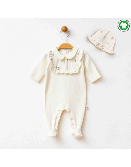 Eslenza Şapkalı Tulum 2240 Krem