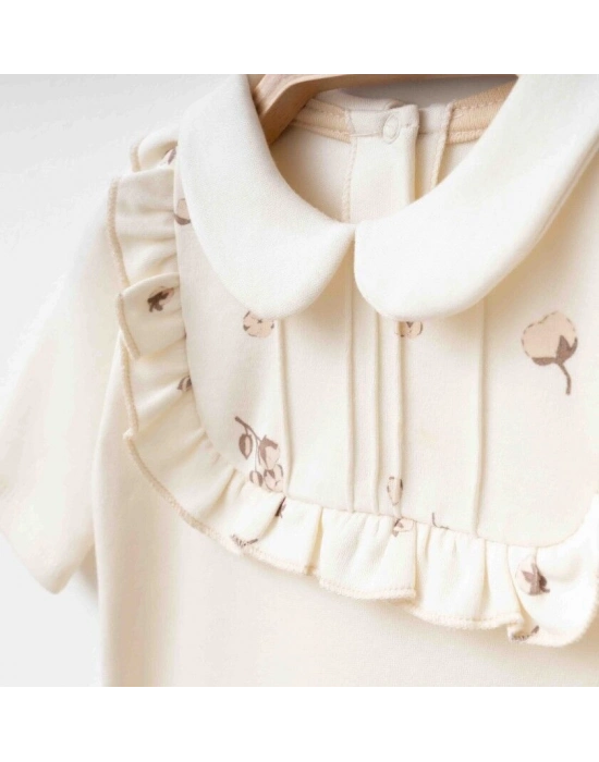 Eslenza Şapkalı Tulum 2240 Krem