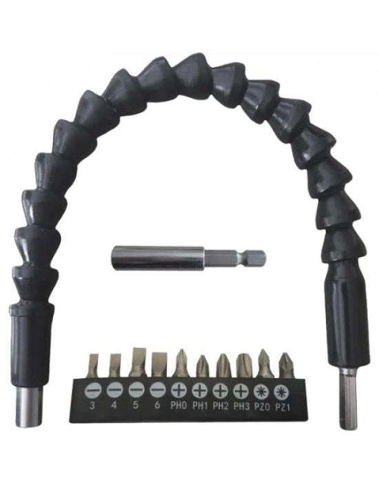 Esnek Şaftlı Tornavida Ucu Seti