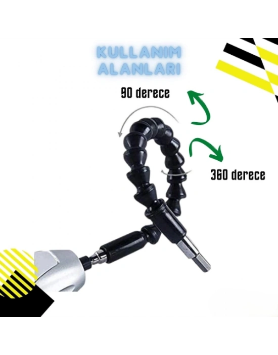 Esnek Şaftlı Tornavida Ucu Seti