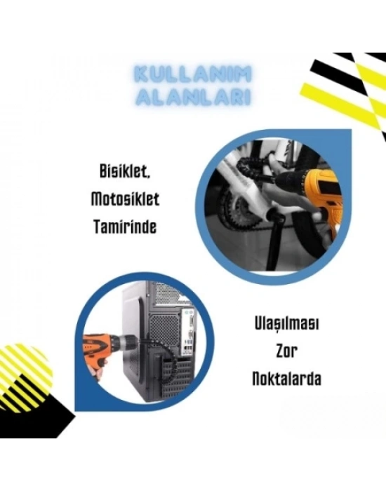 Esnek Şaftlı Tornavida Ucu Seti