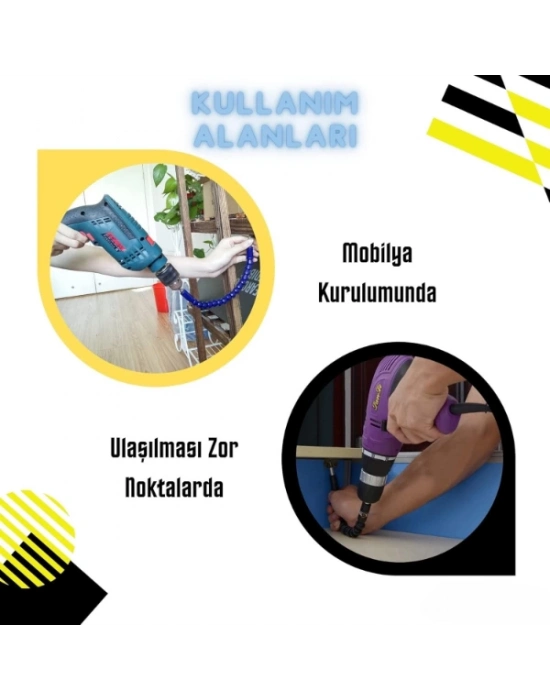 Esnek Şaftlı Tornavida Ucu Seti