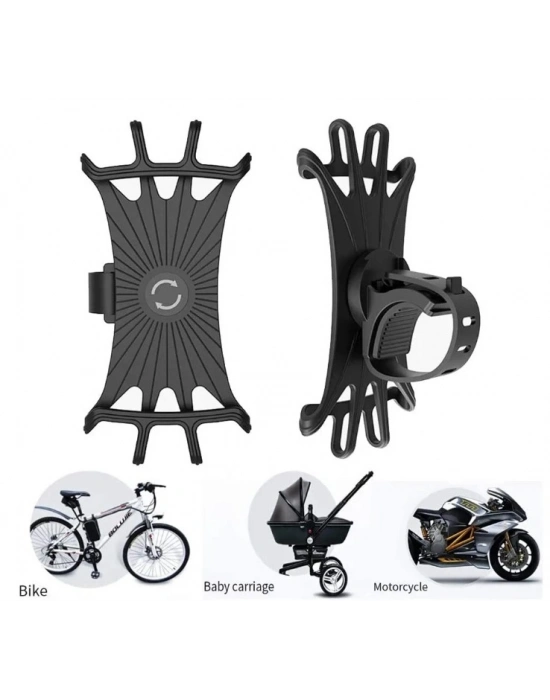 Esnek Silikon Örümcek Bisiklet Telefon Tutucu