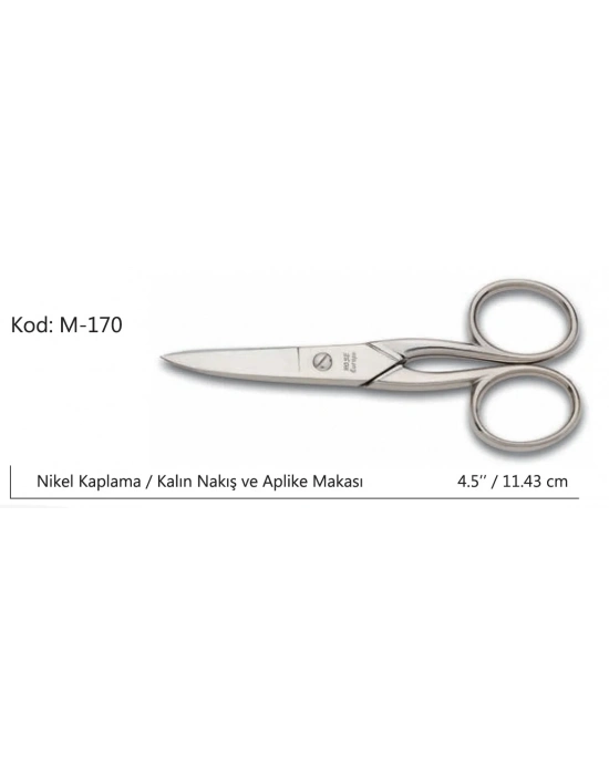 Europe Kalın Nakış Makası Süper Kalite No:4.5 11,43 Cm