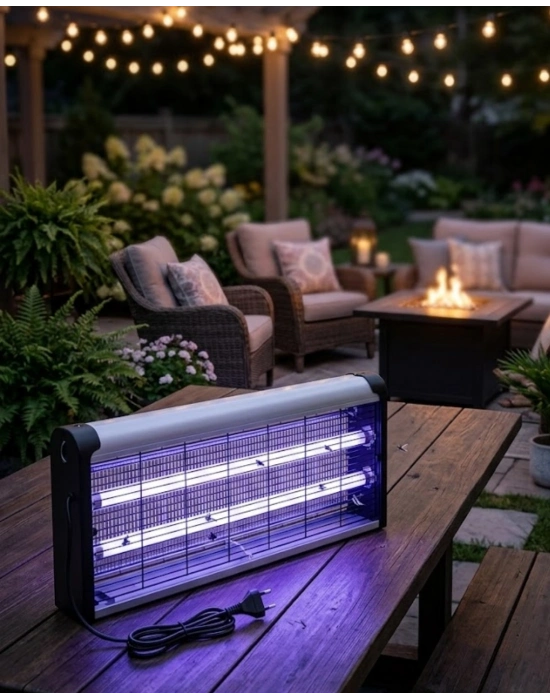Ev Balkon Mutfak İçin Elektrikli Sinek Savar 10W UV Işıklı Lamba