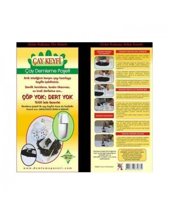 Ev Tipi Çay Demleme Poşeti 25li Paket