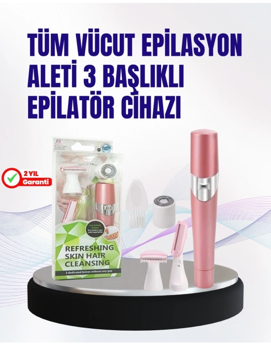 Ev Tipi Profesyonel Epilasyon Cihazı – Pembe