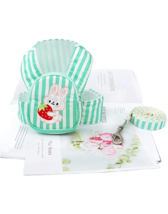 Evcil Hayvan Çantalı Göğüs Gezdirme Tasması Seti