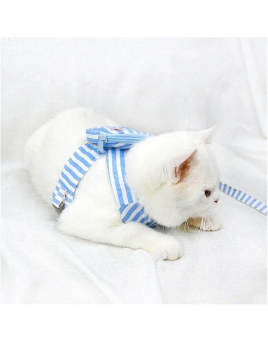 Evcil Hayvan Çantalı Göğüs Gezdirme Tasması Seti