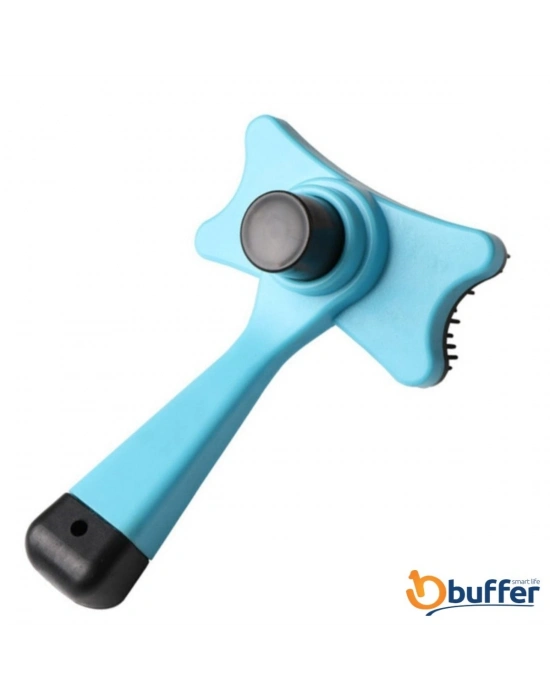 ®  Evcil Hayvan Kedi Köpek Tüy Toplayıcı Otomatik Tuşlu Pet Tarak