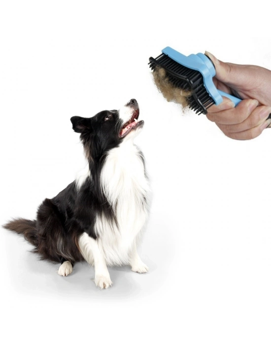 ®  Evcil Hayvan Kedi Köpek Tüy Toplayıcı Otomatik Tuşlu Pet Tarak