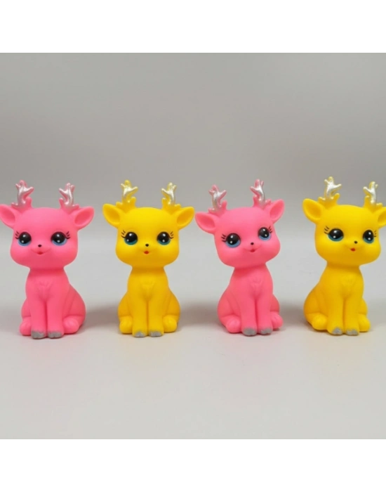 Evcil Hayvan Sesli Geyik Şeklinde Plastik Oyuncak