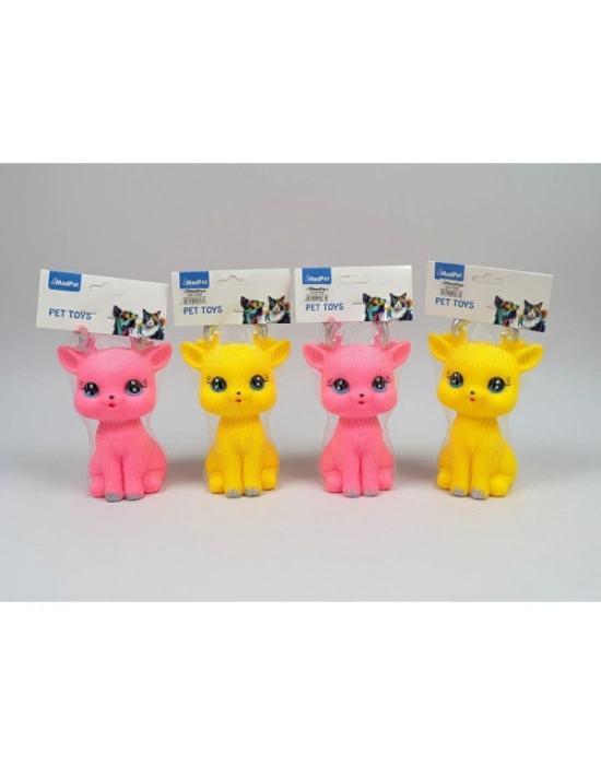 Evcil Hayvan Sesli Geyik Şeklinde Plastik Oyuncak