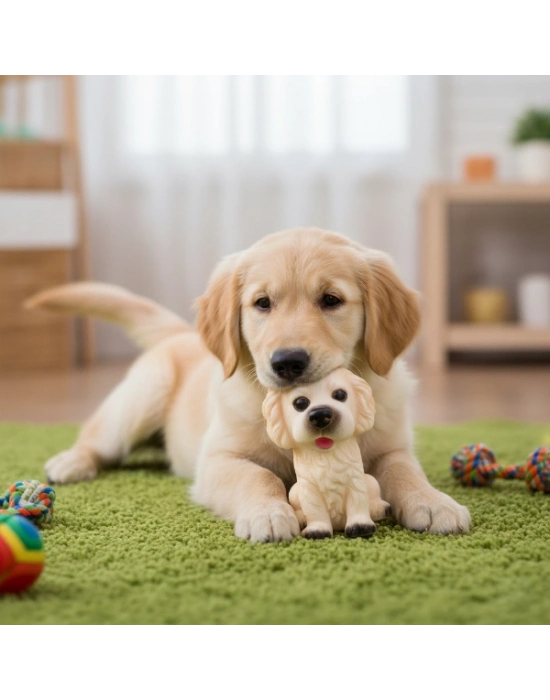 Evcil Hayvan Sesli Köpek Şeklinde Plastik Oyuncak