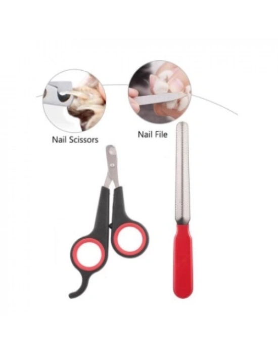 Evcil Hayvan Tırnak Makası ve Törpü Seti