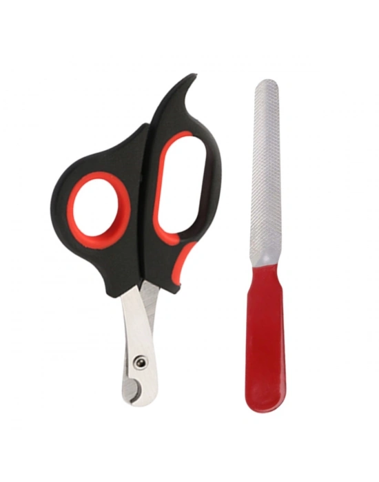 ®  Evcil Hayvan Tırnak Makası Ve Törpü Seti Manikür Pedikür Pati Bakım Aleti Kaymaz Sap