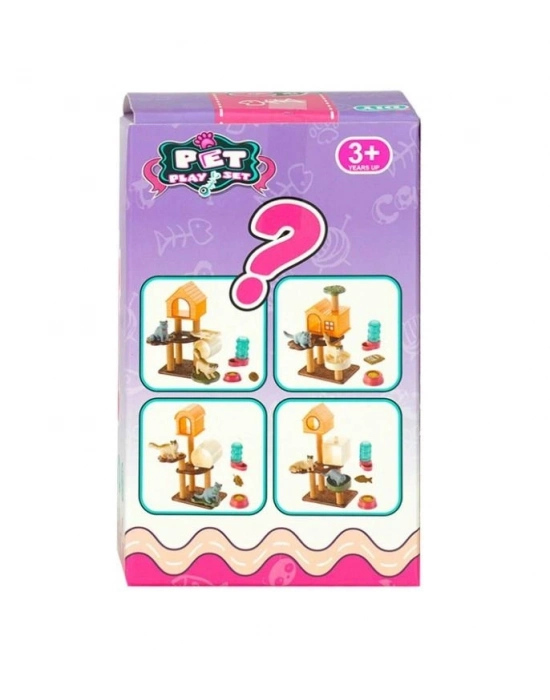 ® EVCİL HAYVAN YAVRU KEDİ KLUBELİ OYUN SETİ-MGA