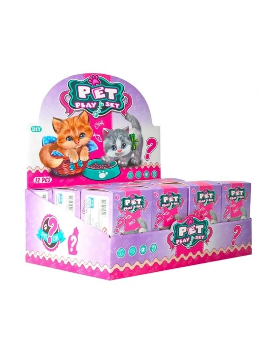 ® EVCİL HAYVAN YAVRU KEDİ KLUBELİ OYUN SETİ-MGA