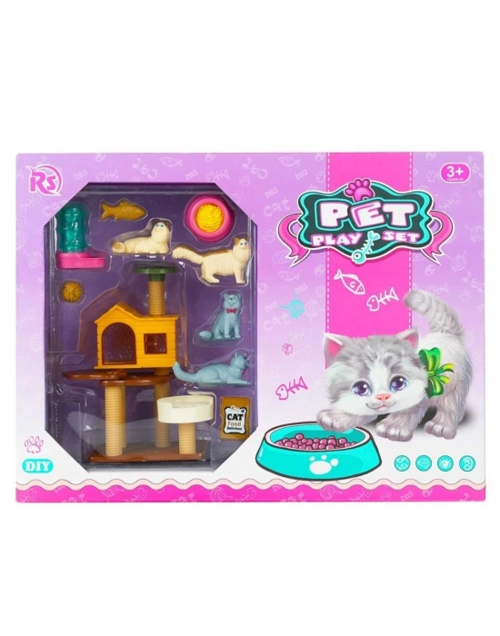 ® EVCİL HAYVAN YAVRU KEDİ OYUN SETİ-MGA