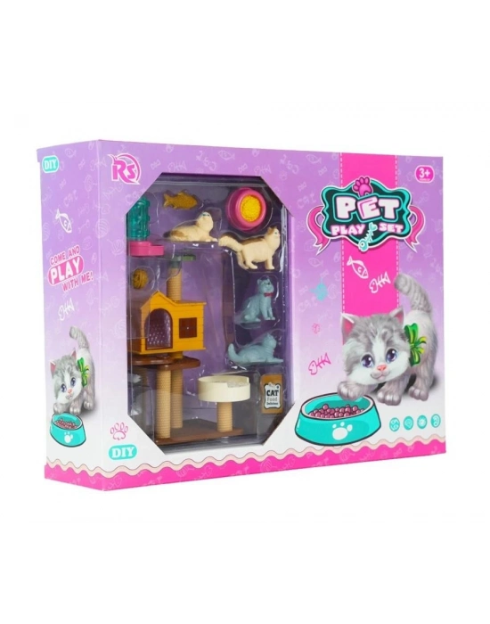 ® EVCİL HAYVAN YAVRU KEDİ OYUN SETİ-MGA