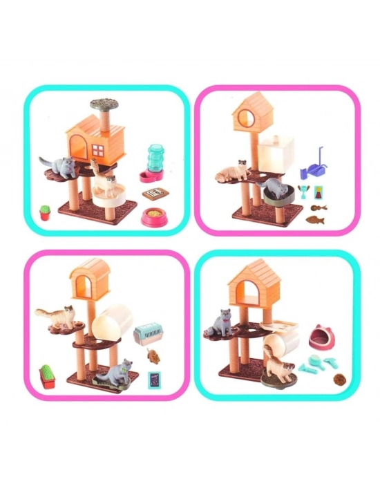 ® EVCİL HAYVAN YAVRU KEDİ OYUN SETİ-MGA