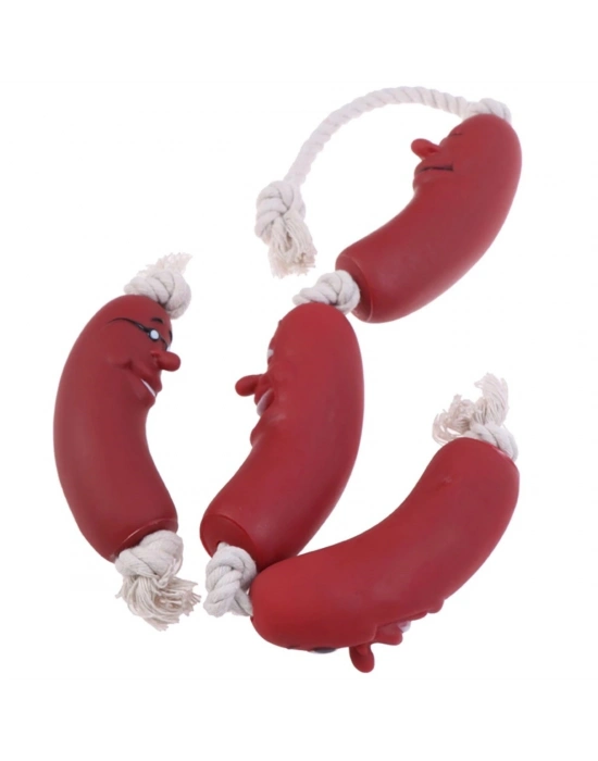 Evcil Hayvanlar İçin Eğitici 4 Adet Sevimli Oyuncak Sosis