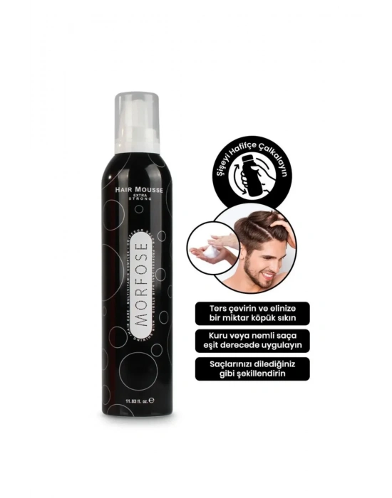 Extra Strong Saç Köpük 350 ML - Ekstra Güçlü Tutuş - mrfs