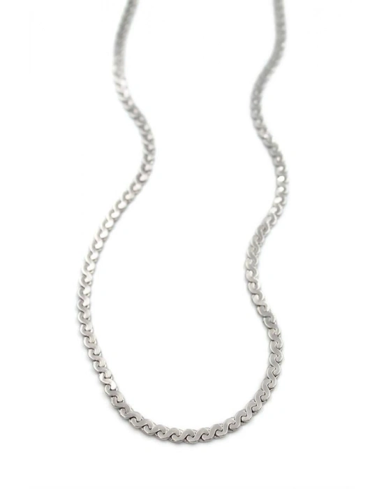 Ezme Zincir Sonsuzluk Kolye - Gümüş