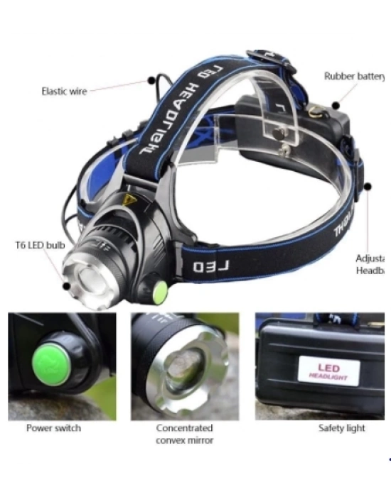 F-823a Su Geçirmez Şarjlı Kafa Lambası