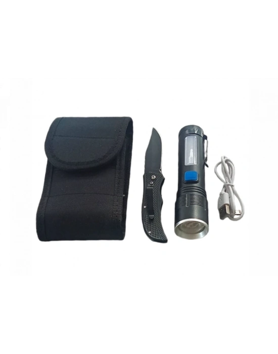 F-91 Zoomlu Xhp-50 Güçlü Işık Taşıma Çantalı 2,li Set