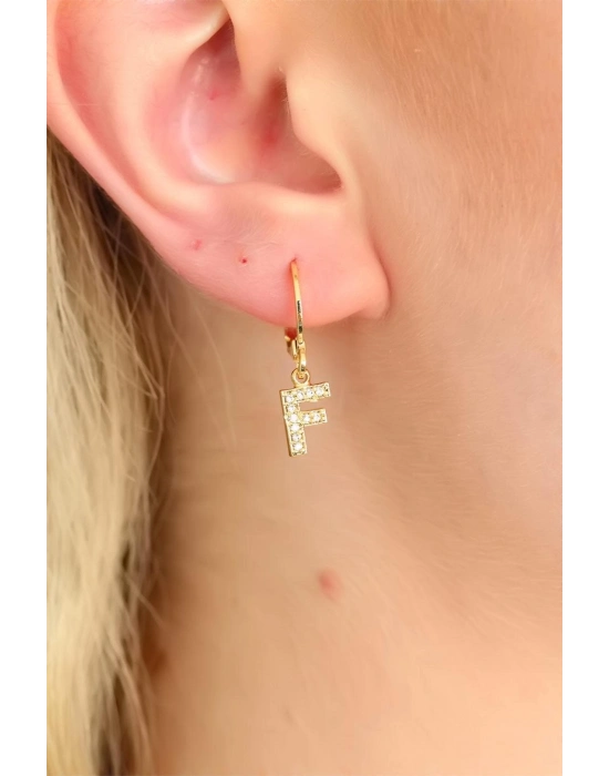 ® F Harf Bayan Küpe