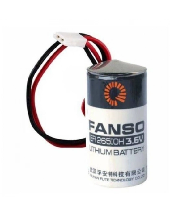 Fanso Er26500h Kablolu Konnektörlü (51005-2p) 3.6v Lithium Pil (li-socl2)