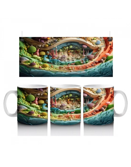 Fantezi Orman Yolu – Masalsı Renkler – Baskılı Kupa