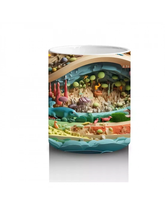 Fantezi Orman Yolu – Masalsı Renkler – Baskılı Kupa