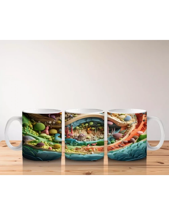 Fantezi Orman Yolu – Masalsı Renkler – Baskılı Kupa