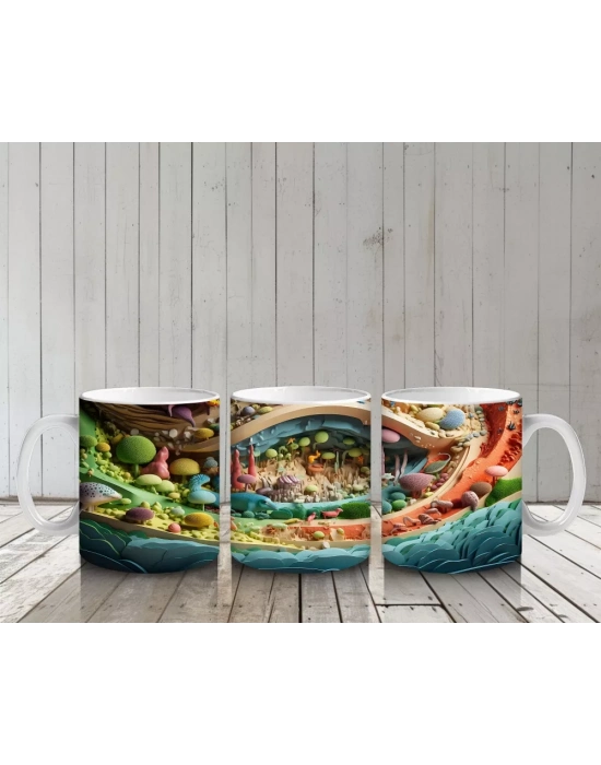 Fantezi Orman Yolu – Masalsı Renkler – Baskılı Kupa