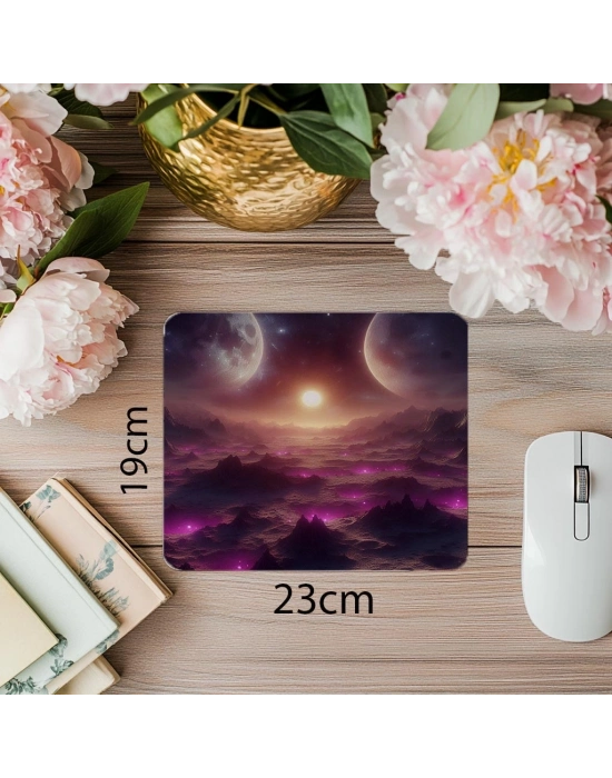 Farklı Evrende Yürüyüş Mouse Pad - 19x23 cm 2 mm Dikdörtgen İthal Baskılı Mouse Pad
