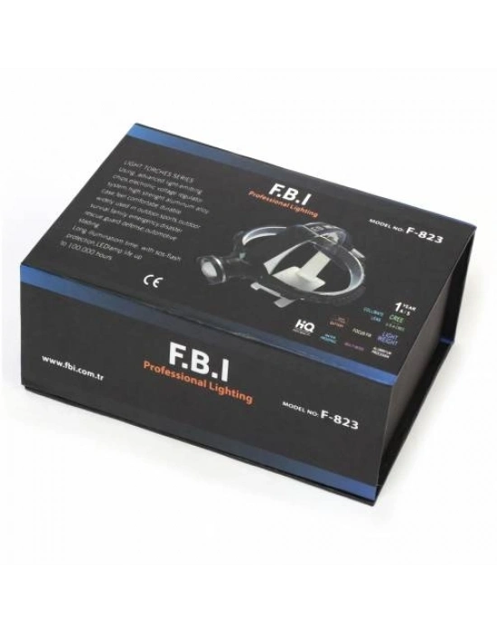 F.b.ı F-823 Xlm T6 Led Su Geçirmez Şarjlı Kafa Lambası