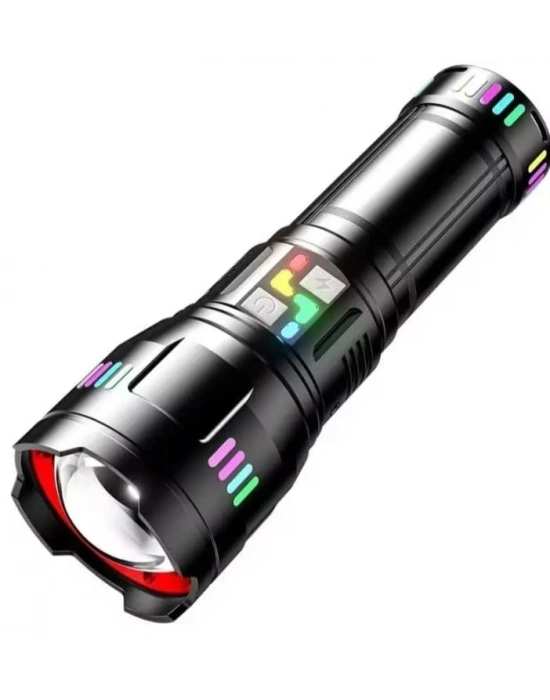 F.b.ı Pro F-3002 Alüminyum Tg Led Gece Şeritli Type-c Şarjlı El Feneri