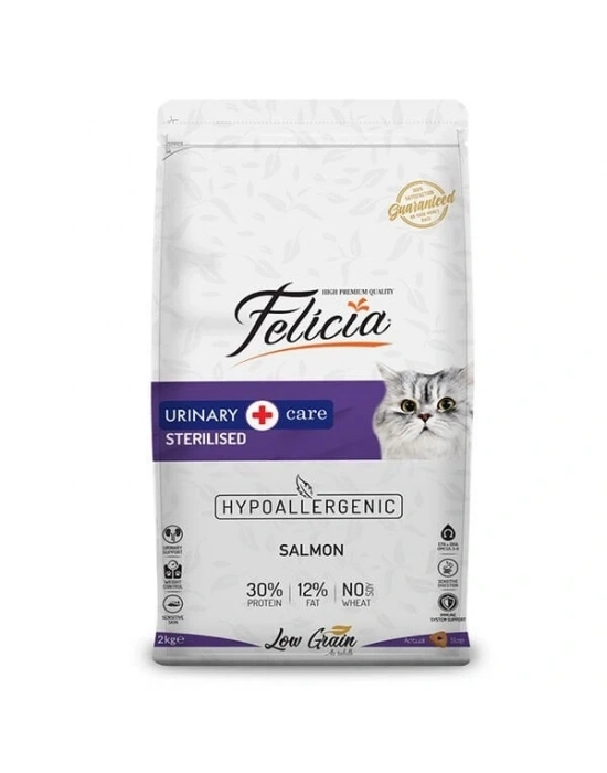 Felicia Düşük Tahıllı Hipoalerjenik Somonlu Kısırlaştırılmış Kedi Maması 2 Kg