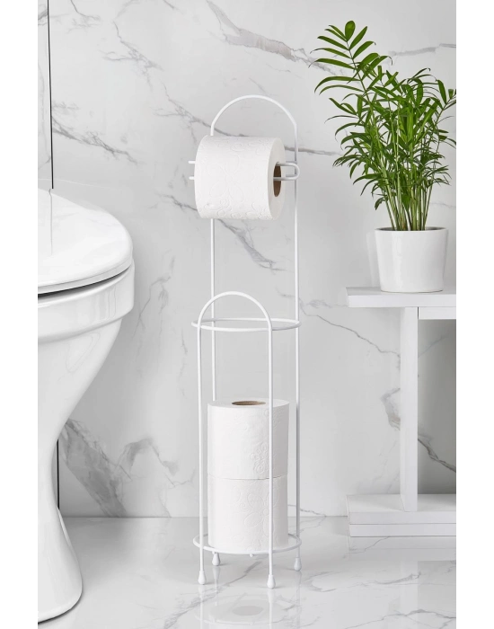 Ferforje Wc Tuvalet Kağıtlık Beyaz