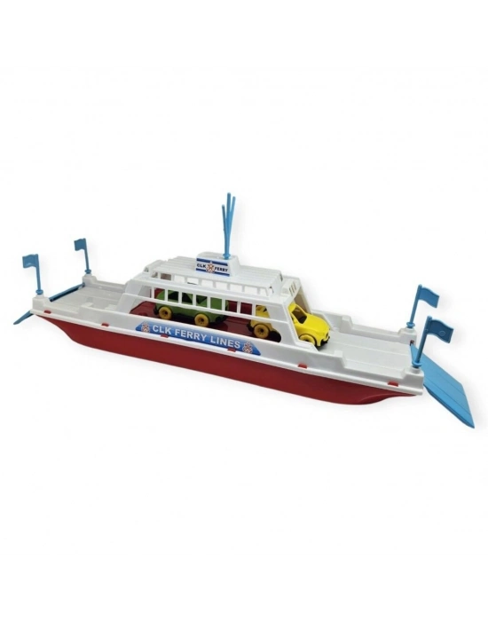 Feribot Araç Taşııyan Gemi 45 cm - Kırmızı