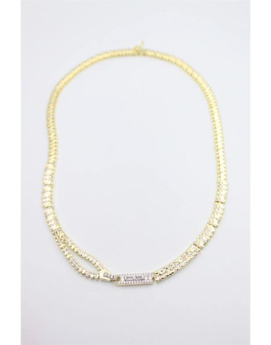 Fermuar Kolye - Altın