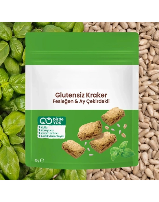 Fesleğenli Ayçekirdekli Kraker 40 Gr
