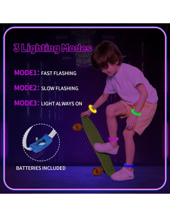 Festival & Parti LED Bileklik 3 Farklı Mod Işıklı 1 Adet