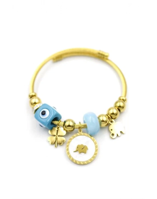 Fil Charm Bilezik - Altın