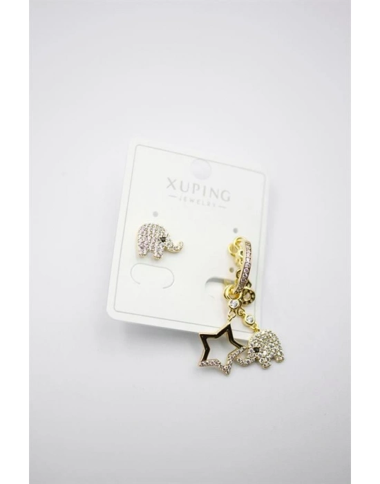 Fil Shakira Küpe - 14K Altın