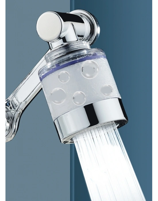 Filtreli Kireç Hapsedici Robotik Kol Musluk Başlığı - Mutfak Banyo Musluk Uzatma Aparatı Ucu